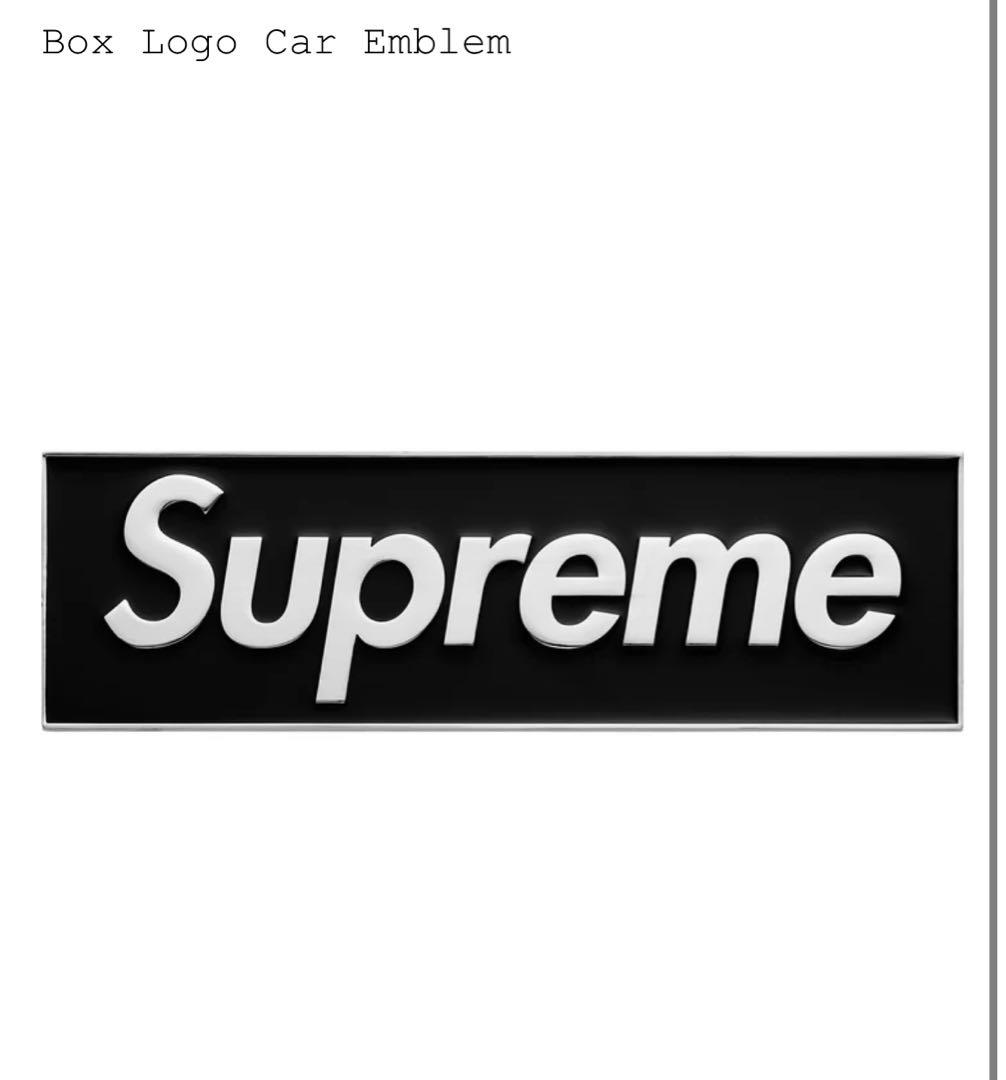 Box Logo Car Emblem 黒