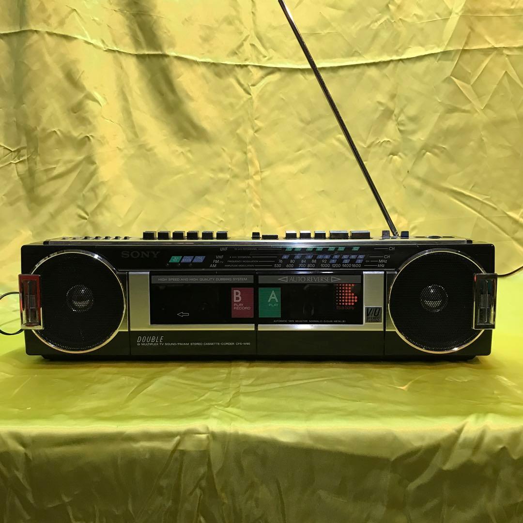 ラジオ・コンポ SONY CFS-W90 TV/FM/AM STEREO CASETTE