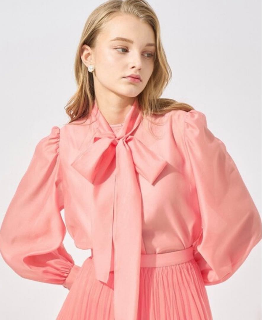 アナイ　シアーオーガンジーボウタイブラウス　2025 38 定価29700