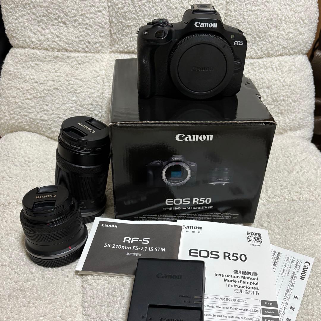 【美品】Canon EOS R50 ダブルズームキット