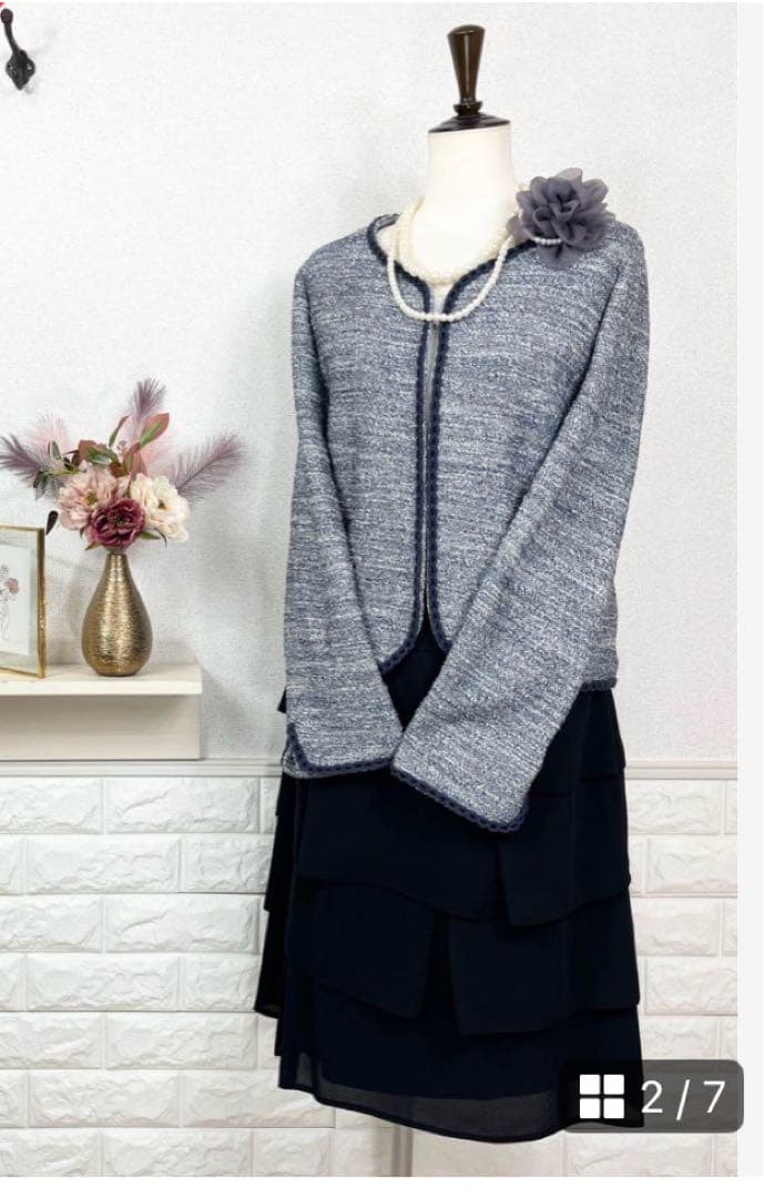 【3Lサイズ相当】フォーマルセット　ママスーツ　大きいサイズ　組曲　卒業式　上品