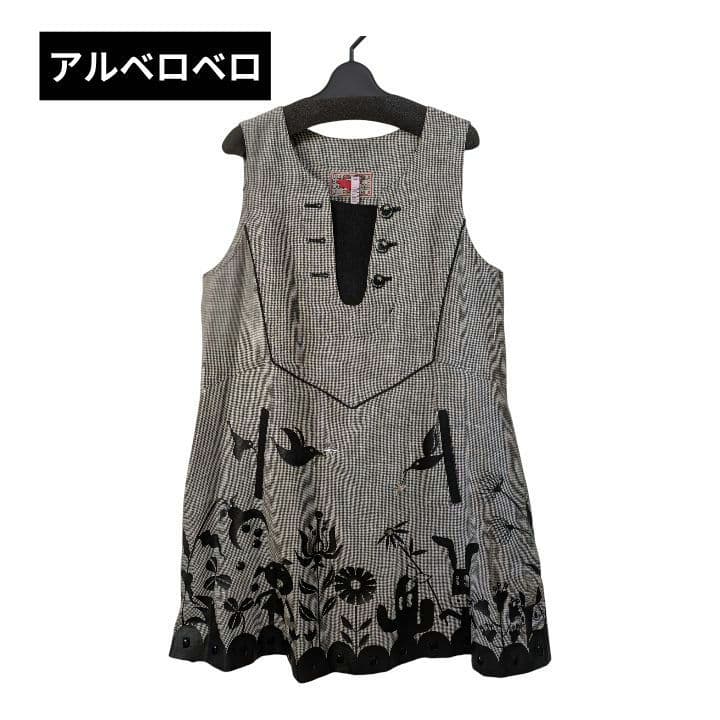 専用です。アルベロベロ♥️ぶたさんプリント ノースリーブチュニック　チェック柄