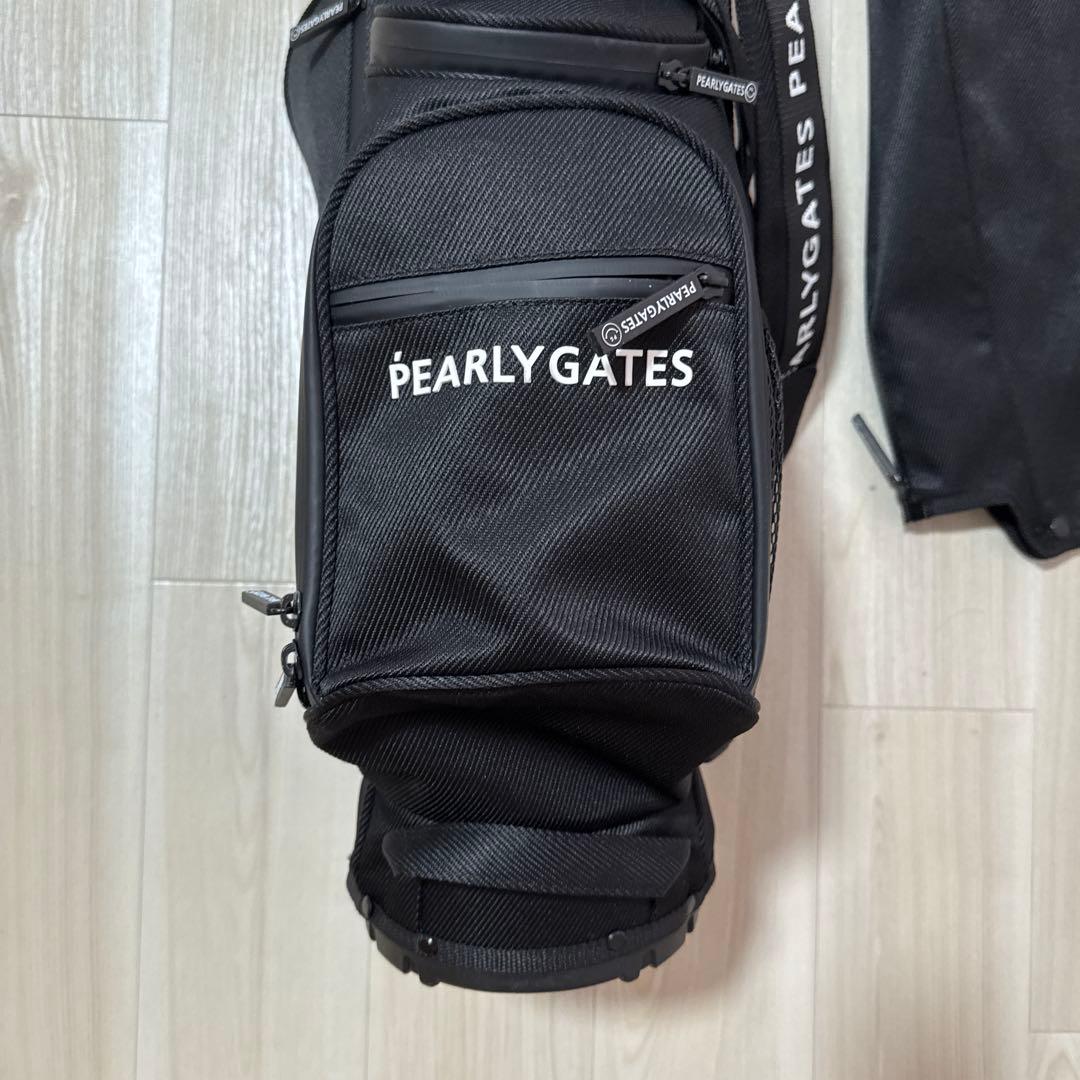 【2024購入】パーリーゲイツ　キャディバッグ　ブラック　黒　軽量　スタンド式