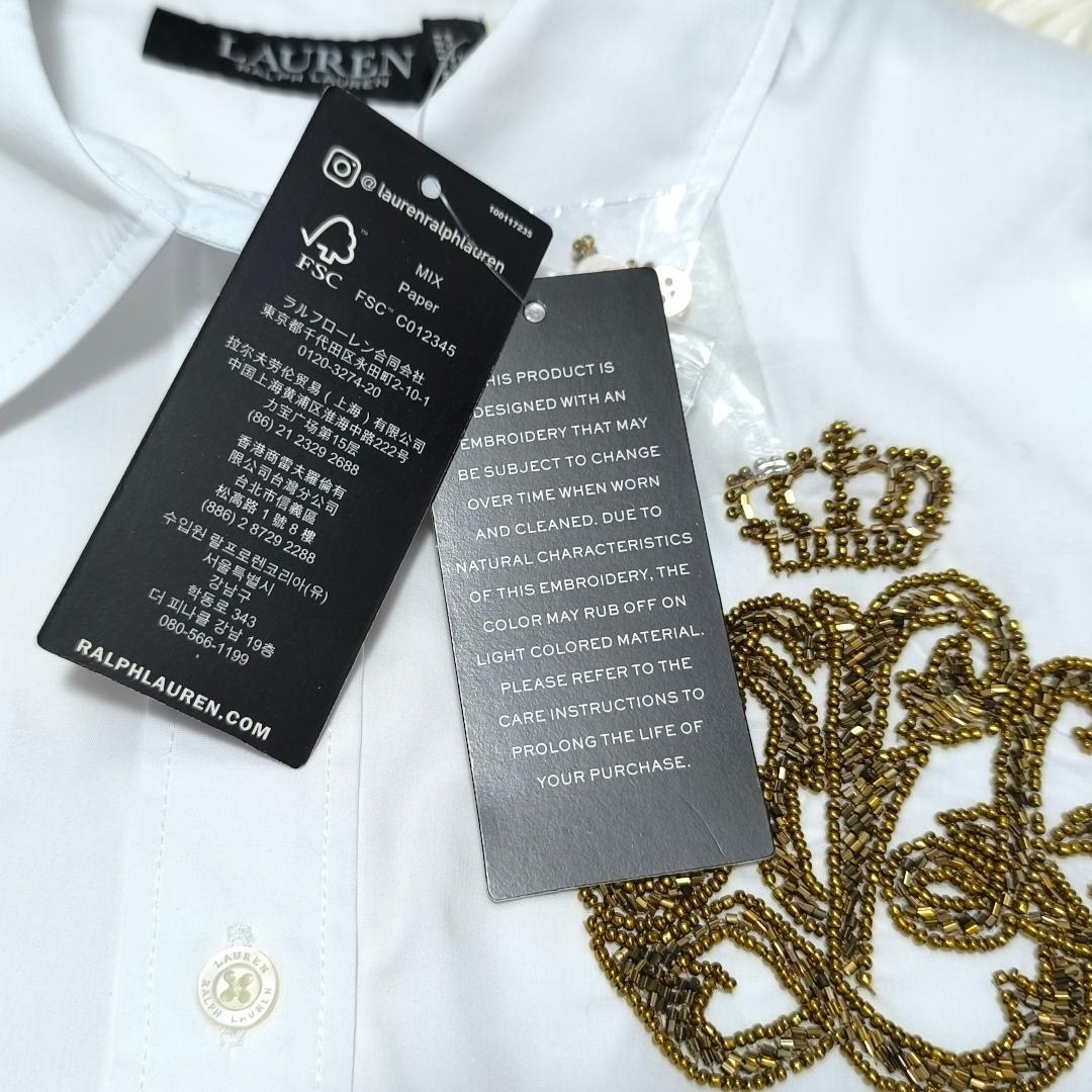 25年モデル 未使用タグ付き ローレンラルフローレン シャツ ブラウス M