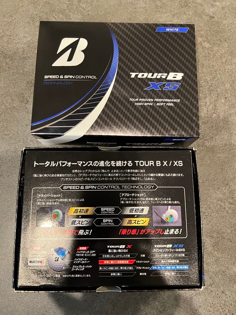 ブリヂストン　ゴルフボールTOURＢ　XS 2022年モデル 2ダースセット