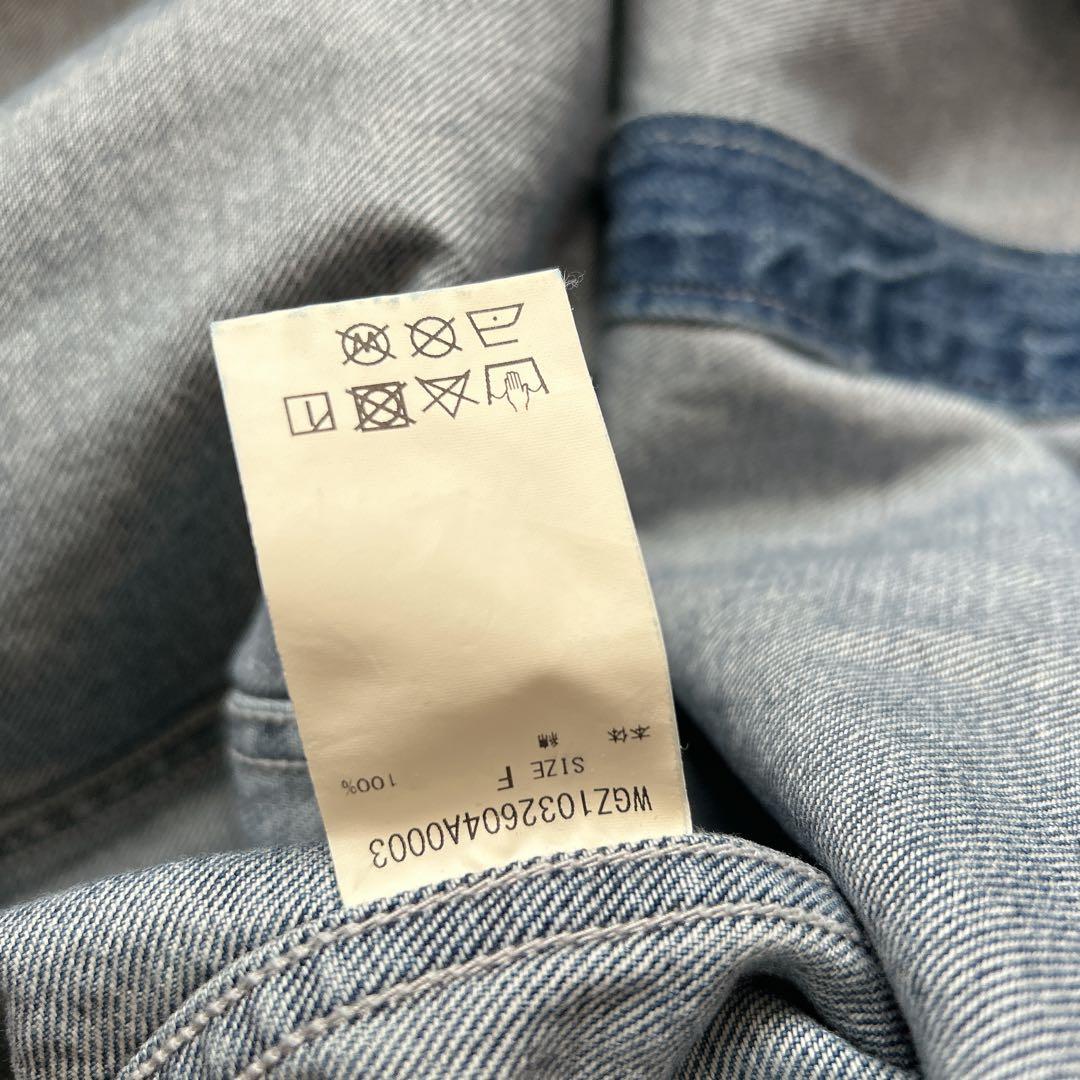 Whim Gazette【インフルエンサーコラボ】刺繍デニムシャツ