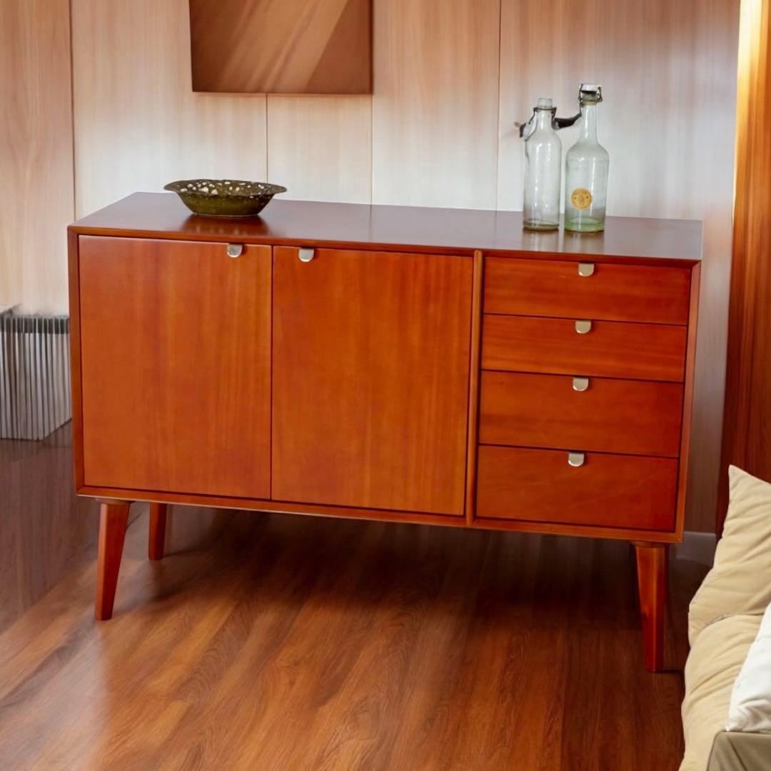 K 新品 北欧 キャビネット リビングボード 収納 本棚