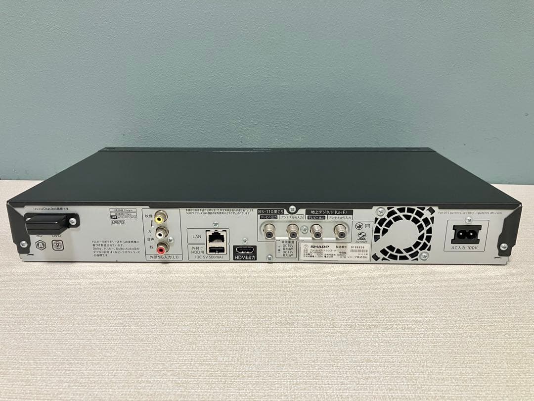 シャープ SHARP ブルーレイレコーダー 1BD BD-W1800