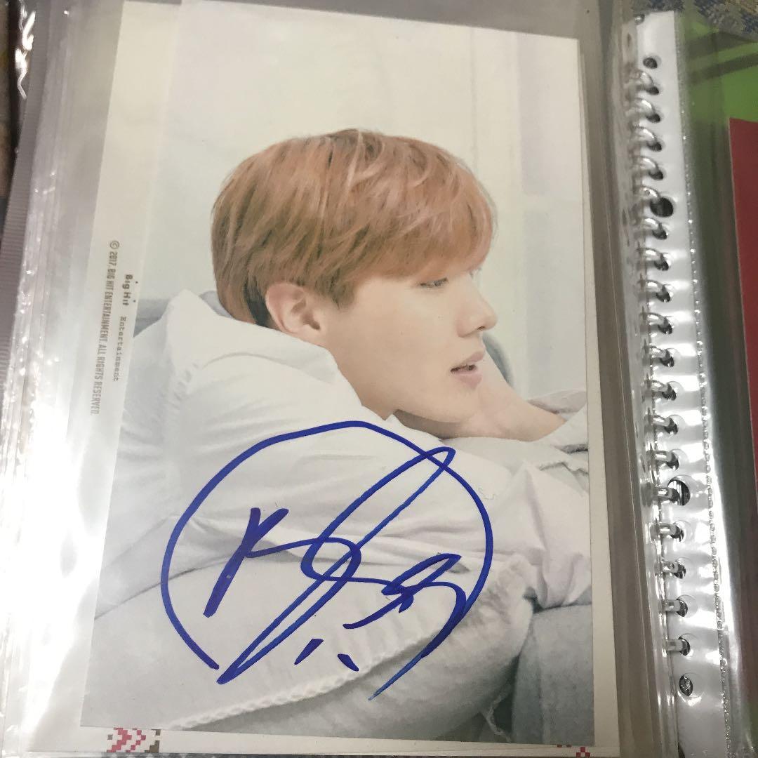 防弾少年団　ホソク　JHOPE サイン　直筆