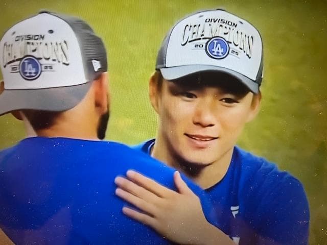 大谷翔平2025NL西地区優勝記念ロッカールーム選手着用9シリーズサイズフリー