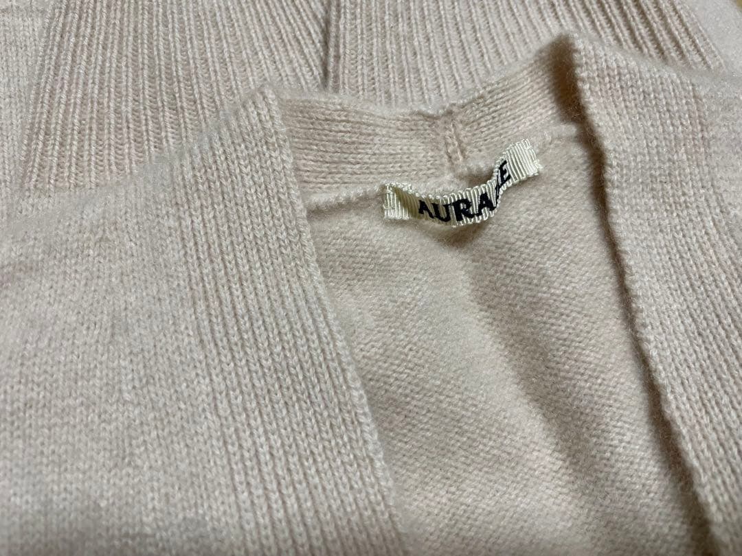 AURALEE カシミア100%ニットカーディガン