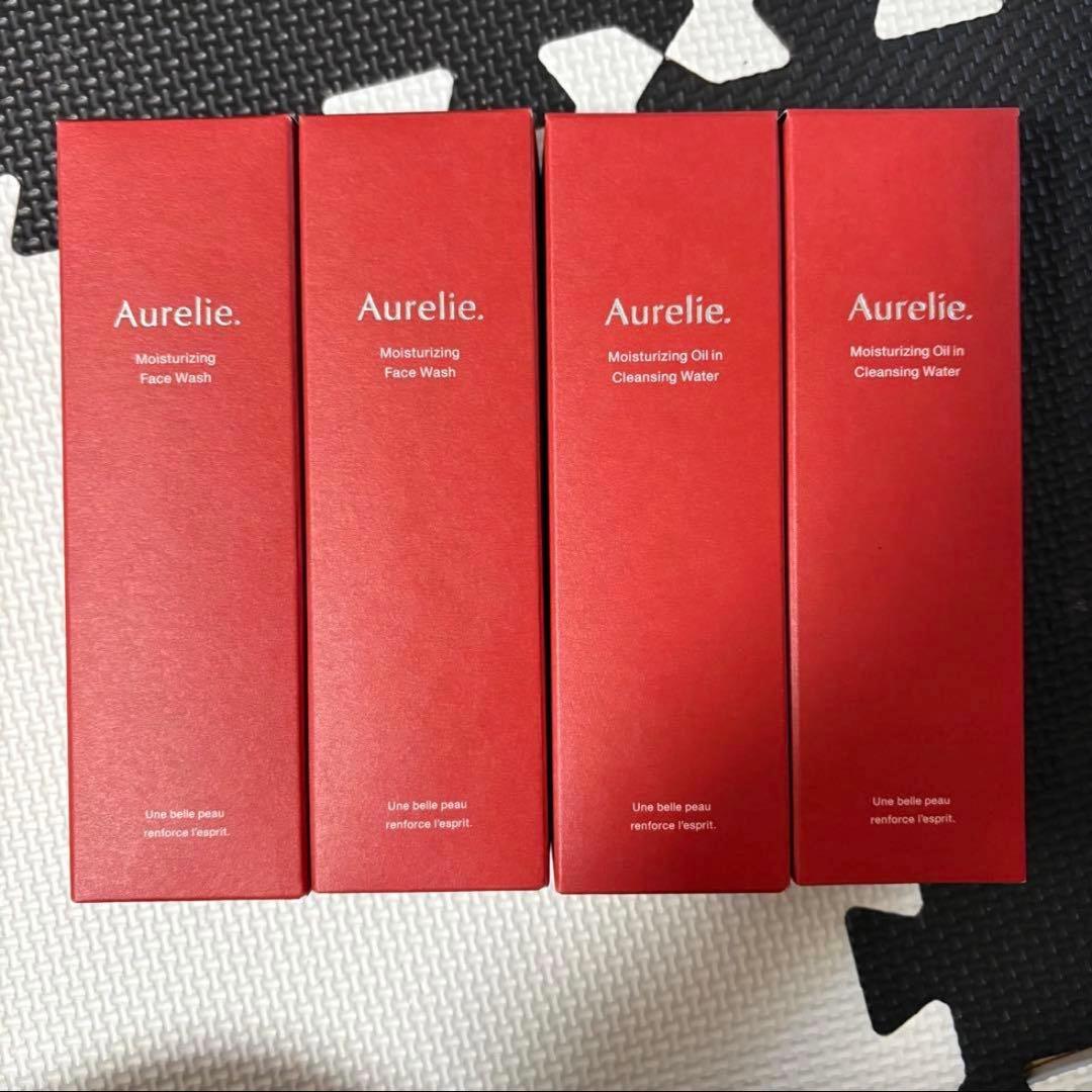 Aurelie 洗顔 2本 クレンジング 2本 計4本セット
