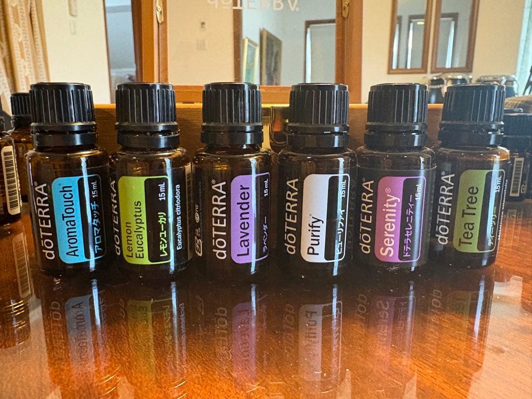 doTERRA エッセンシャルオイルセット ウッドボックス付き