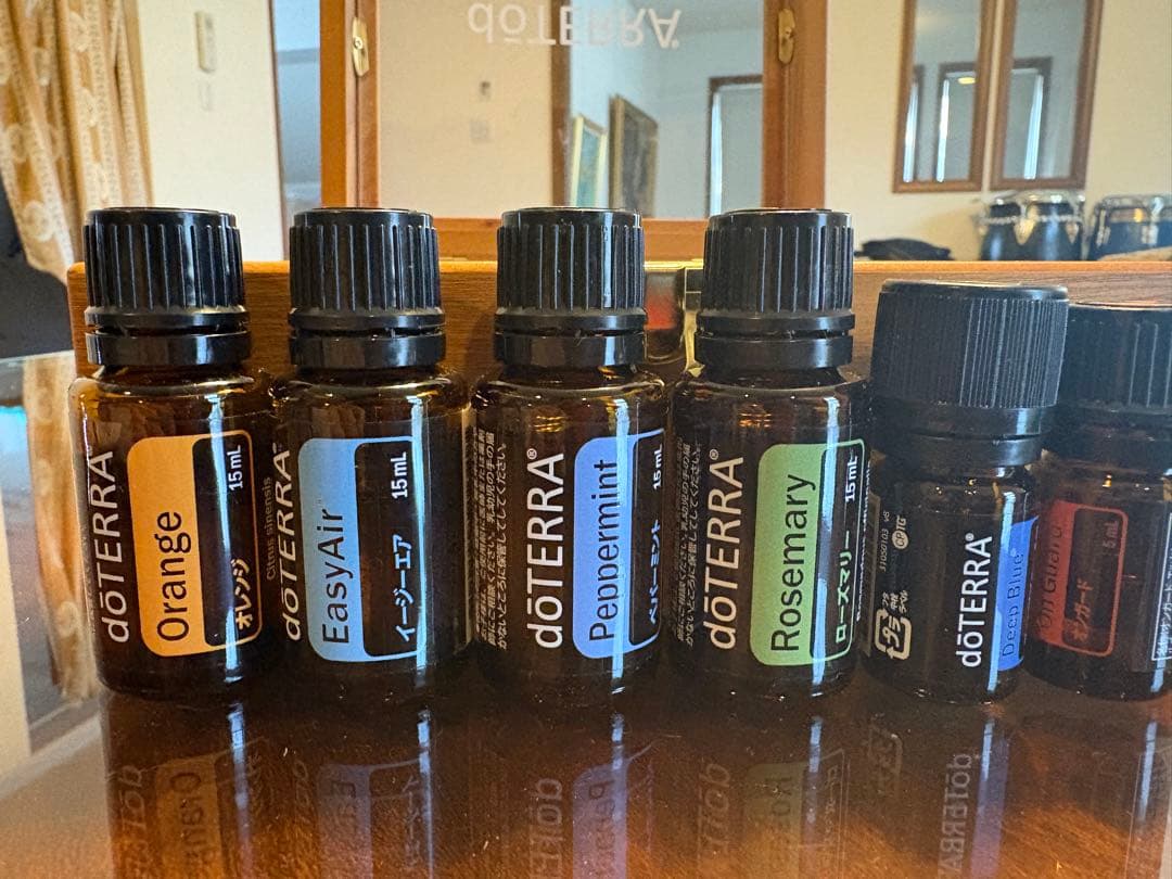 doTERRA エッセンシャルオイルセット ウッドボックス付き