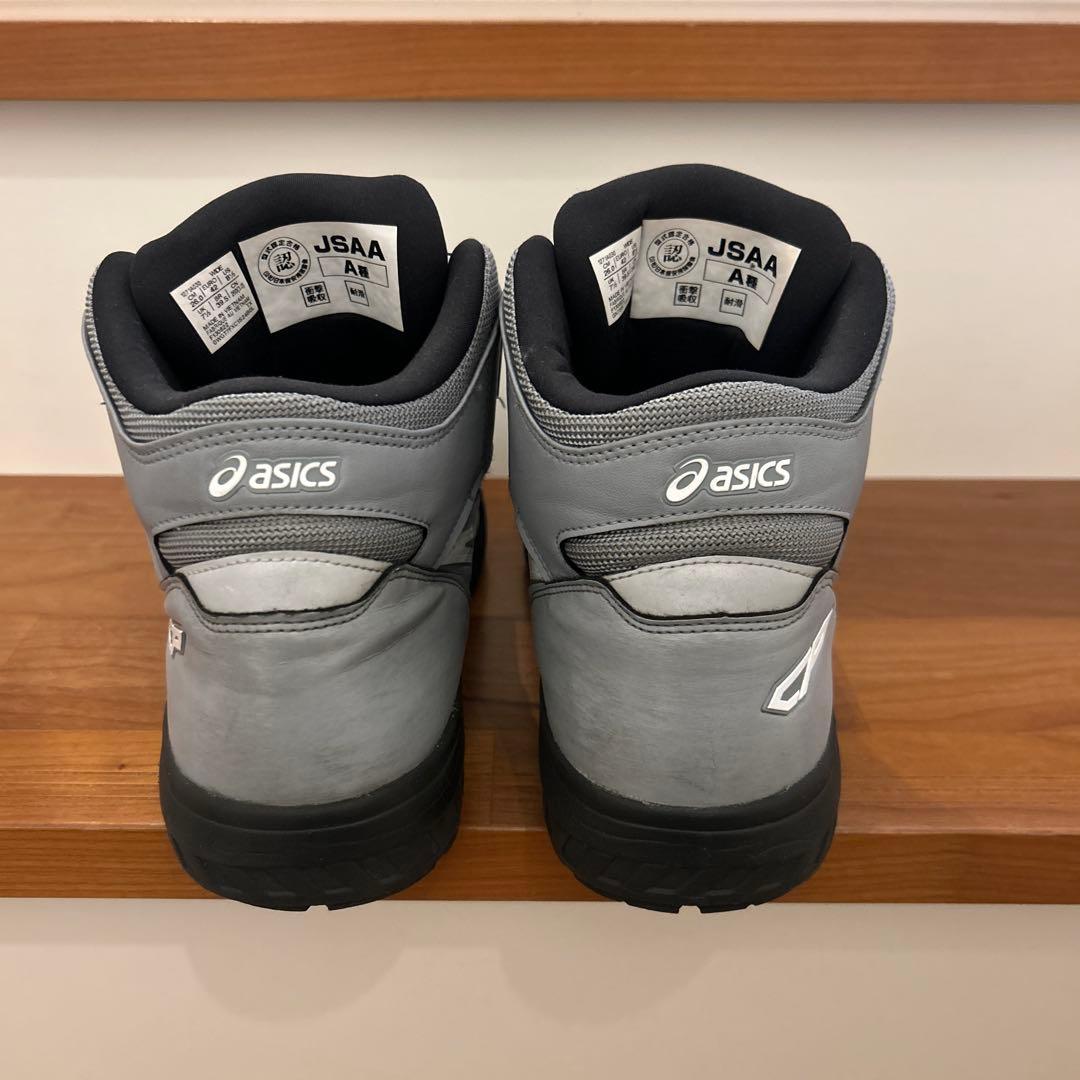 アシックス CP304 BOAシステム安全靴 グレー　ハイカット 26cm