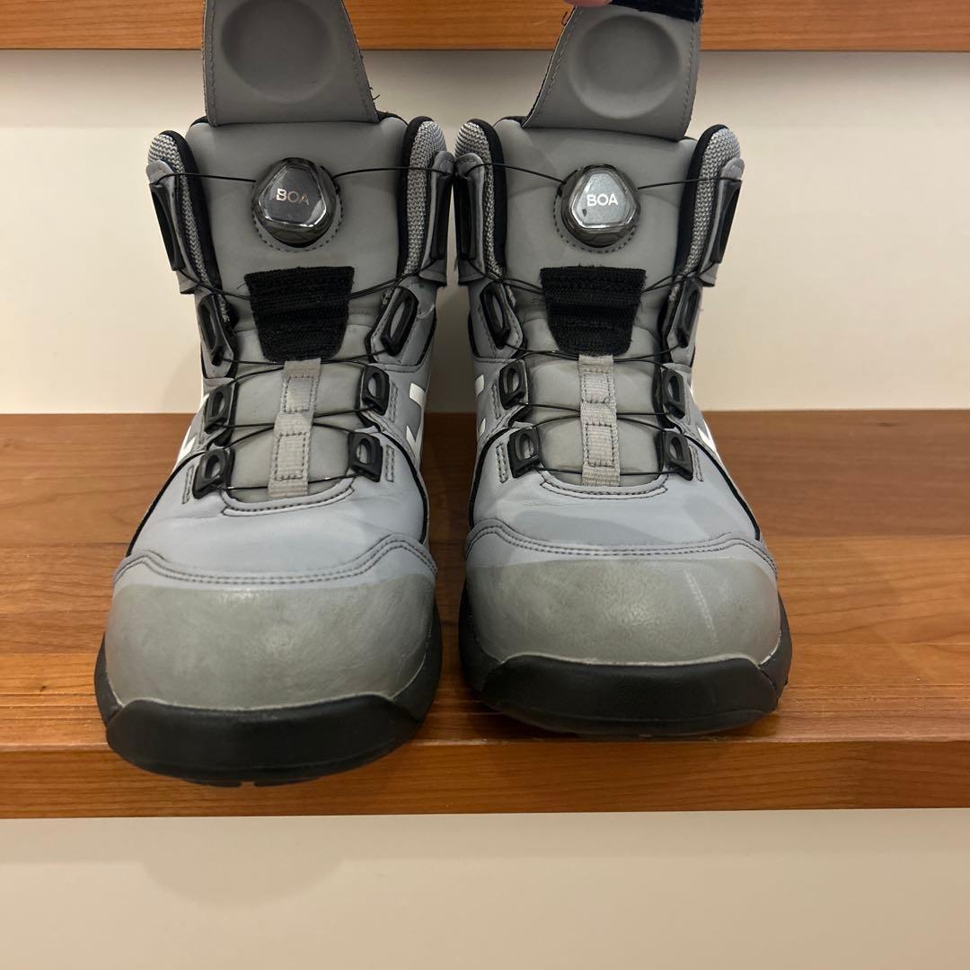 アシックス CP304 BOAシステム安全靴 グレー　ハイカット 26cm