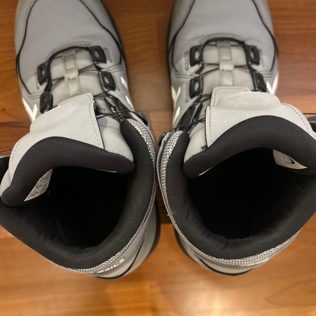アシックス CP304 BOAシステム安全靴 グレー　ハイカット 26cm