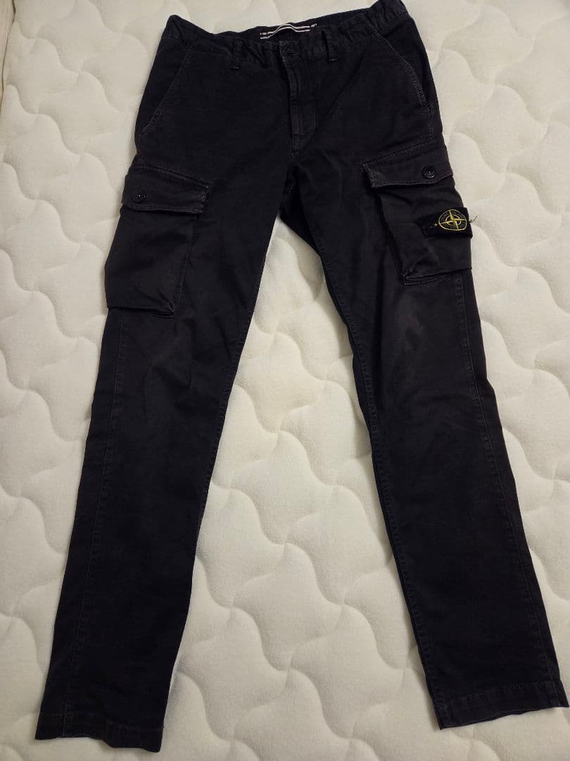 Stone  ブラックカーゴパンツ　W31