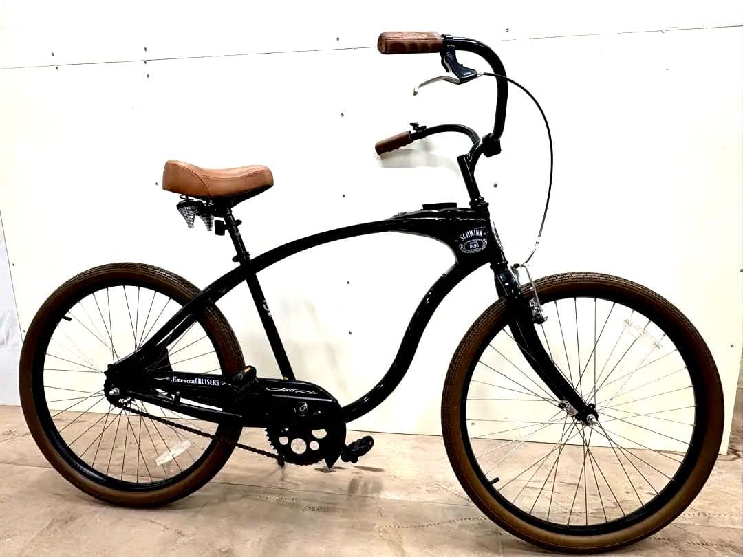 クラシッククルーザー 自転車 26インチ ブラック