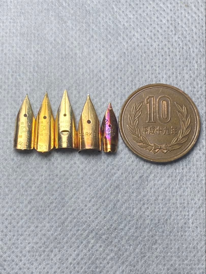 No.114 金無垢18K 0.57g 14k 0.96g 金 24K 純金