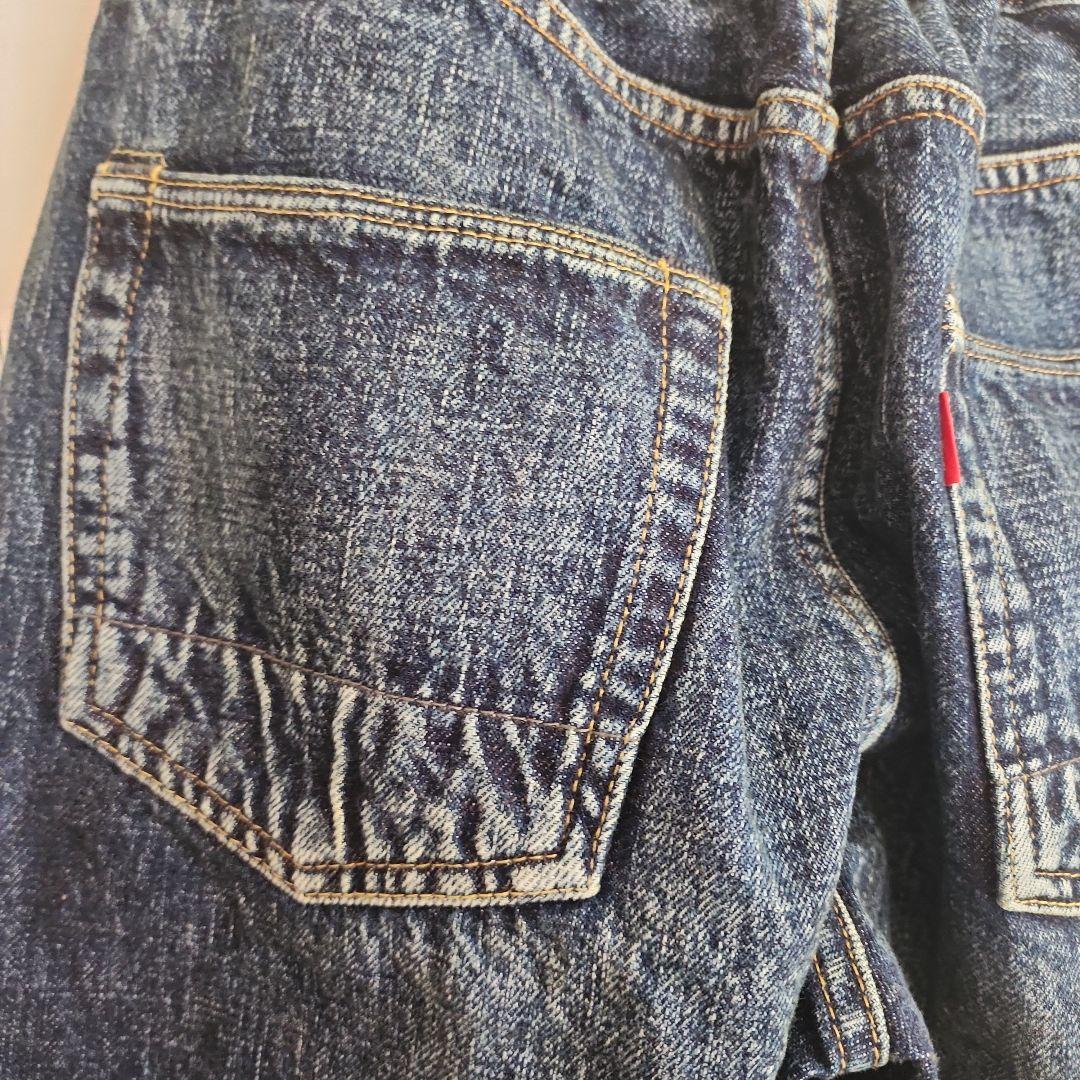 未使用品　デニム&ダンガリー　刺繍付きイージーデニムパンツ　01 150 SM