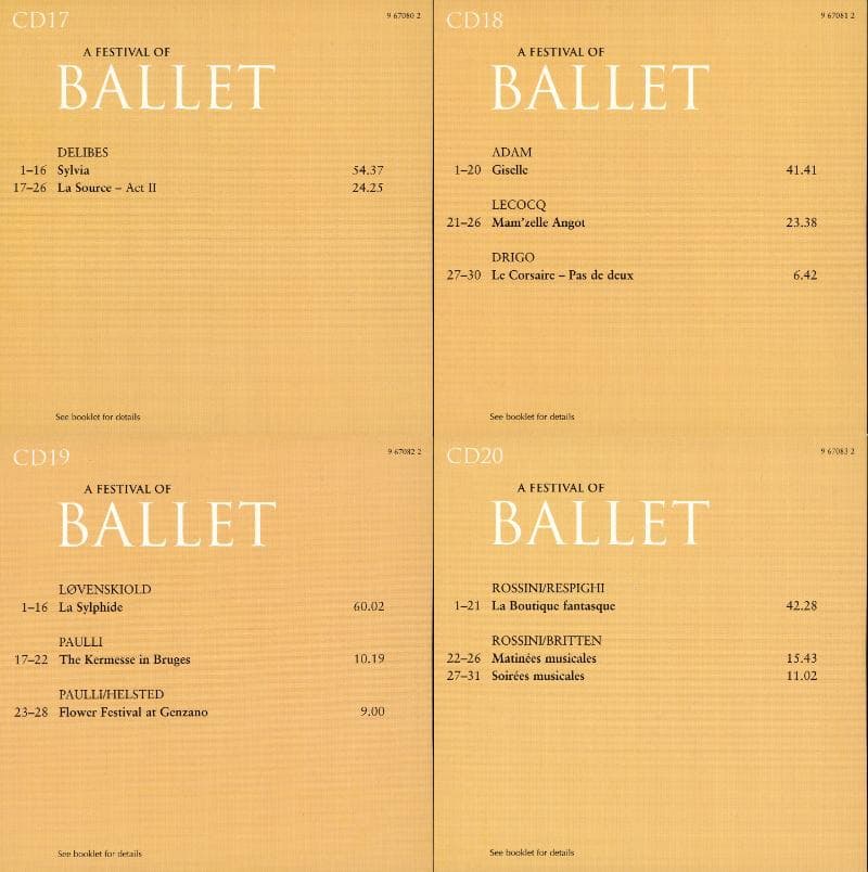 バレエの祭典 50枚組CD 限定盤（名曲＆名指揮者多数）