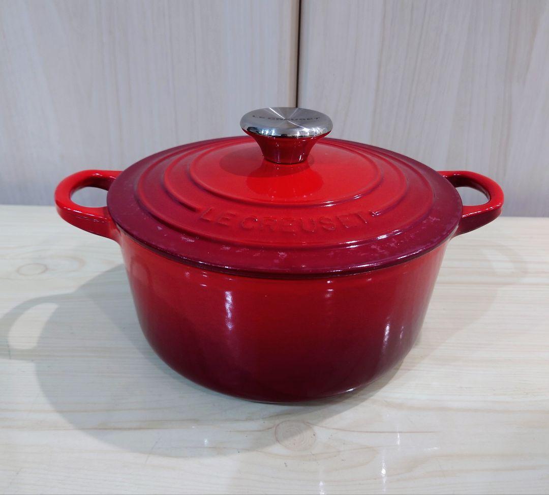 LE CREUSET　ココット　18cm　赤　両手鍋