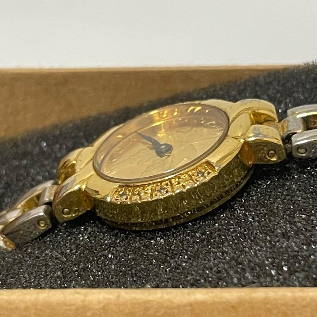 カナダのメイプルリーフ金貨 K18ゴールドのレディースウォッチ 腕時計