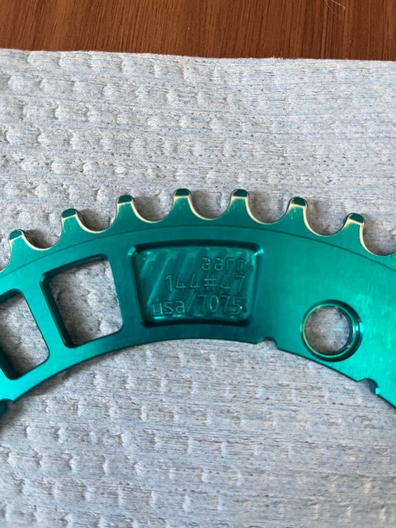 aarn チェーンリング　PCD144 47T ターコイズブルー