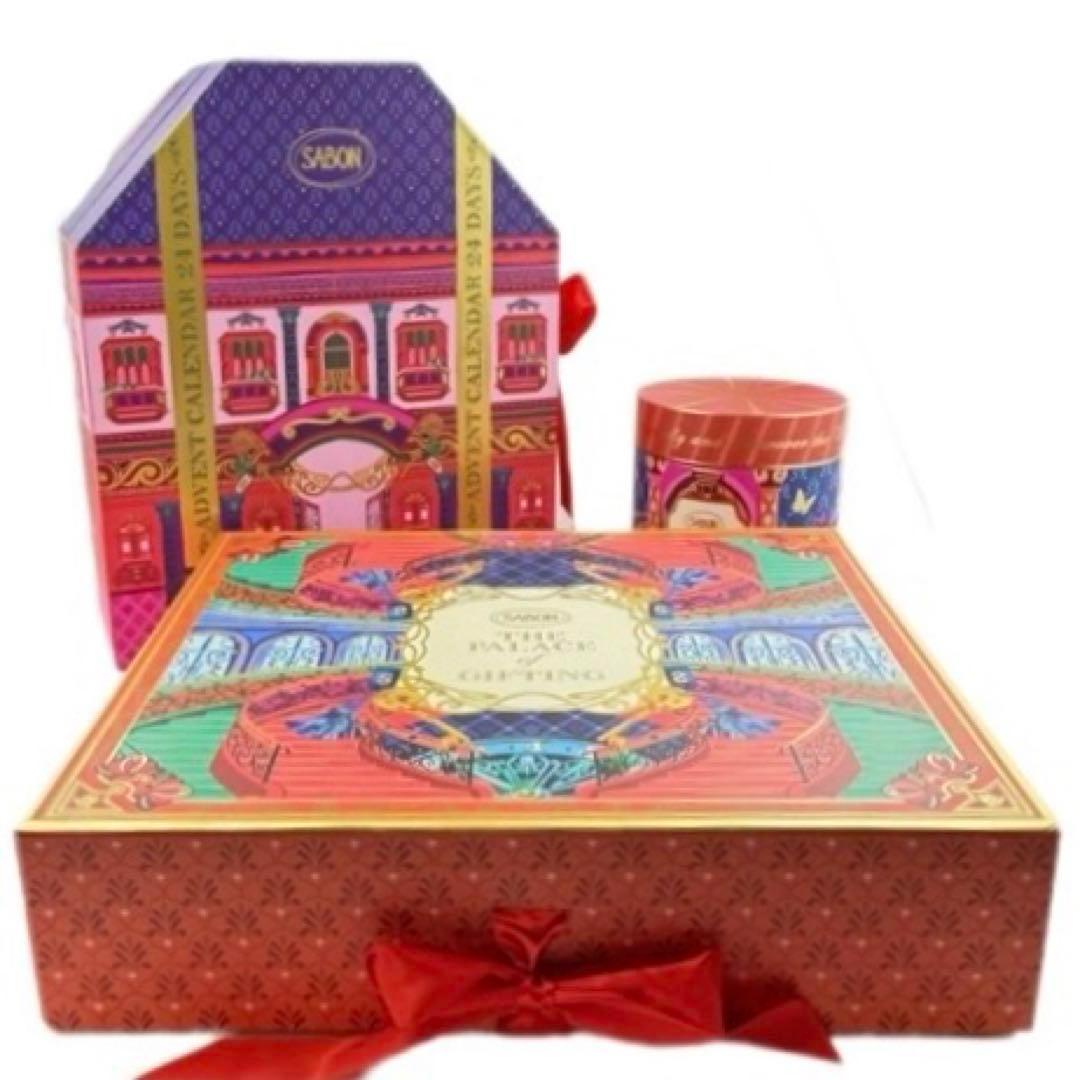 【オルゴール付3点セット】2024サボン　クリスマスコフレ　アドベントカレンダー