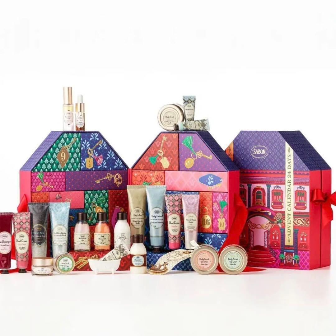 【オルゴール付3点セット】2024サボン　クリスマスコフレ　アドベントカレンダー