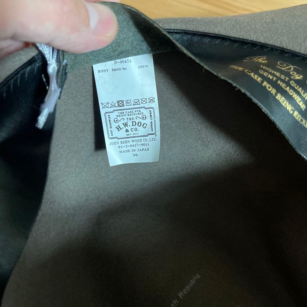 帽子 THE H.W.DOG&CO. Rabbit fur Hat