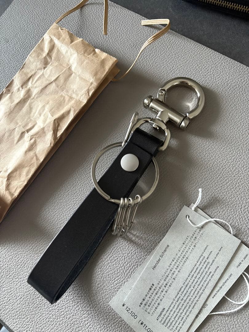 2025/6/15購入 エンダースキーマ キーフロック キーリング ブラック