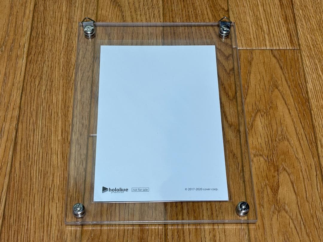 兎田ぺこら　活動1周年記念　直筆サイン入りポストカード＋アクリルスタンド