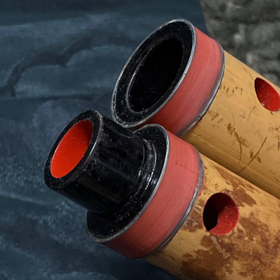 尺八 都山流 一尺六寸管 中継ぎ緩み無し 銀三線 未使用品