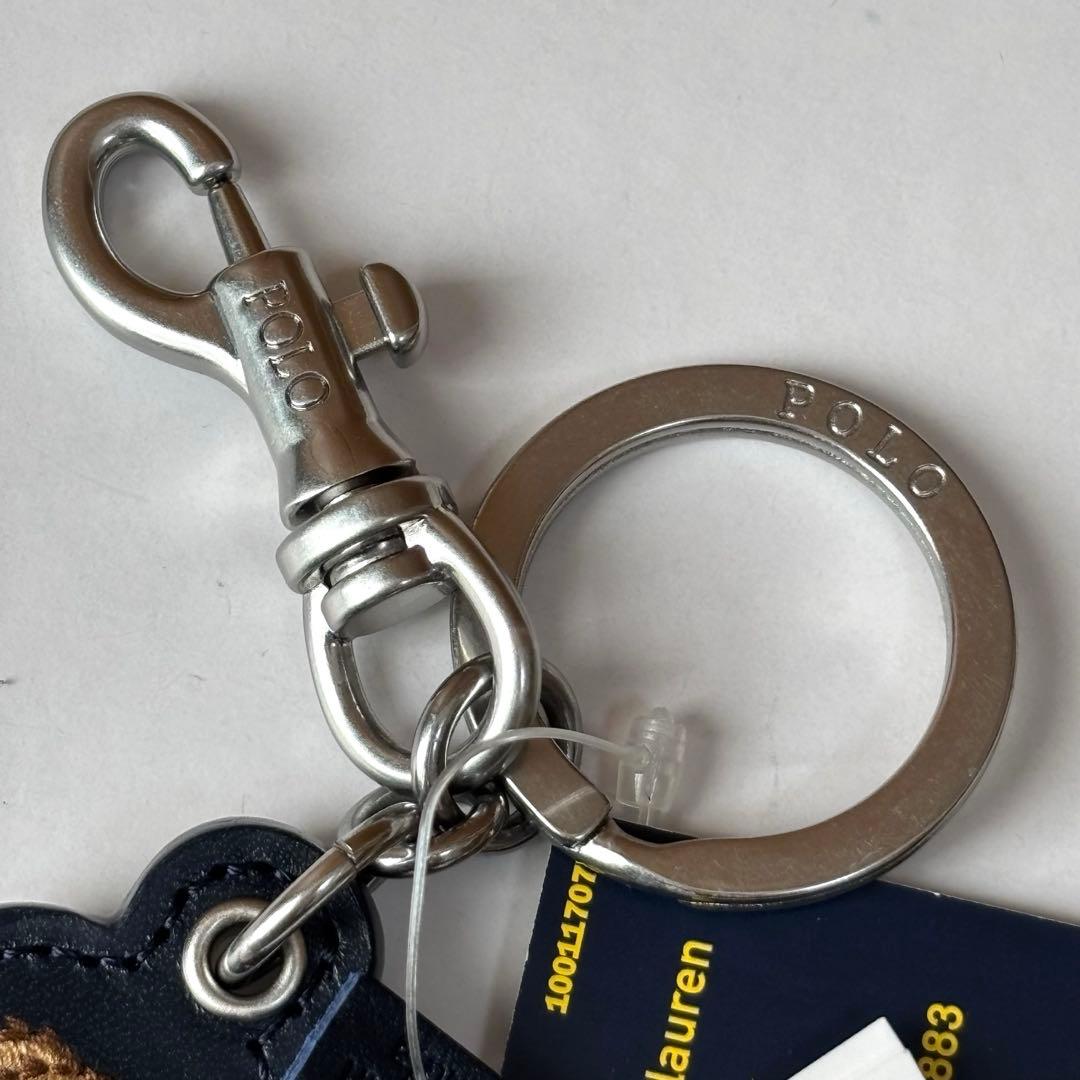 未使用 タグ付き ポロラルフローレン ポロベア キーリング レザー 近年モデル