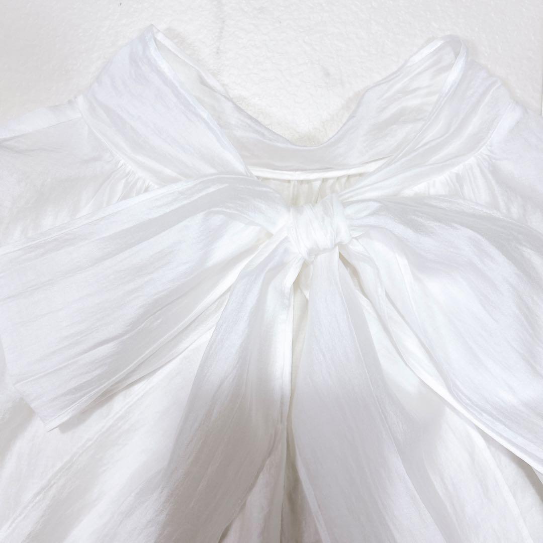 beautiful life ノーリーズ 2WAYシアーリボンブラウス