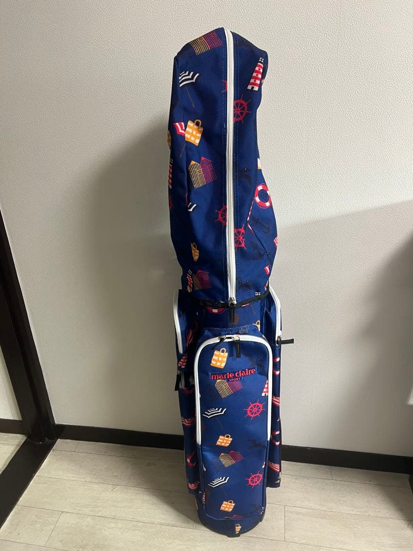 ★お値下げ★ marie claire ゴルフバッグ ネイビー
