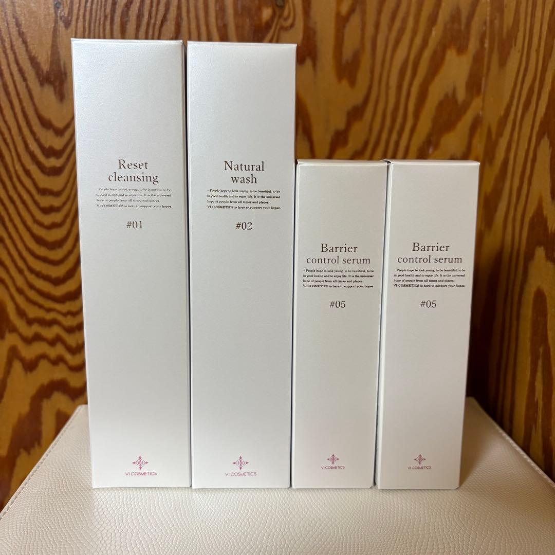 ヴィコスメティクス　リセットクレンジング・ナチュラルウォッシュ・バリアセラム