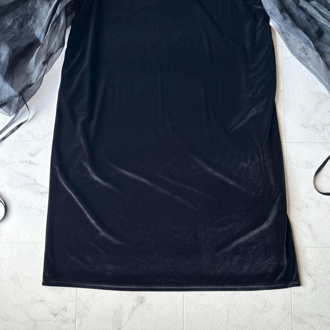 人気完売✨SANSeLF サンセルフ シースルーボリュームパフドレス ゆったり