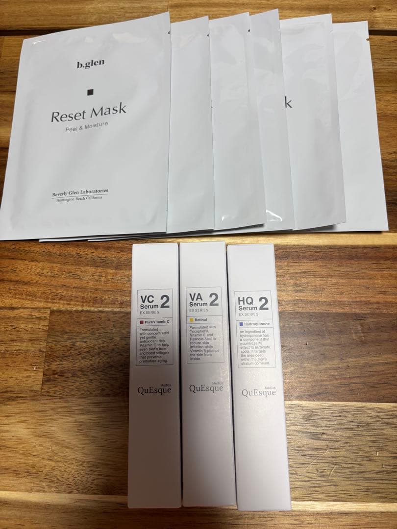 未使用☆ビーグレンReset Mask 6枚 + VC2 VA2 HQ2 セラム