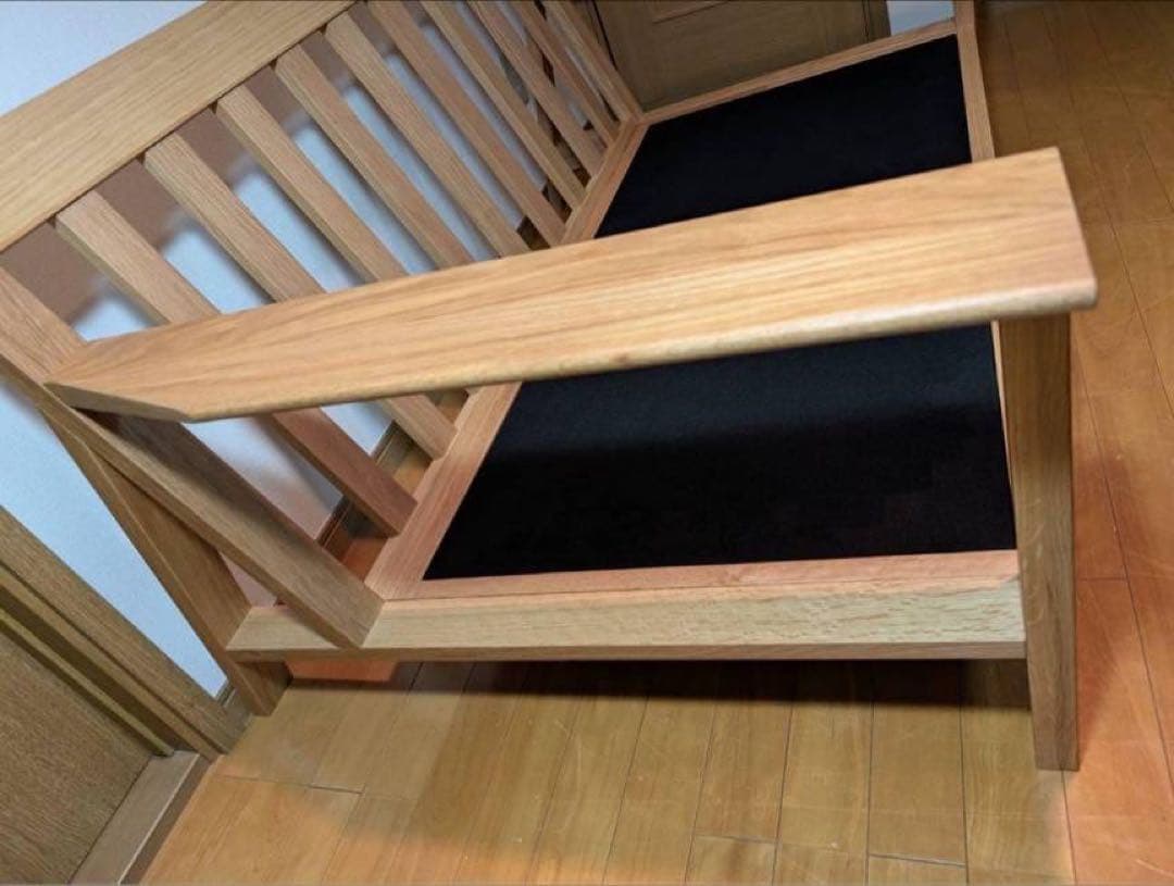 ■送料込■無印 MUJI 木製フレーム ソファ オーク材 2シーター 2人用椅子