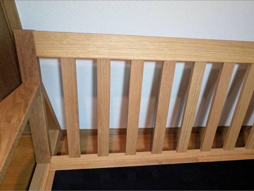 ■送料込■無印 MUJI 木製フレーム ソファ オーク材 2シーター 2人用椅子