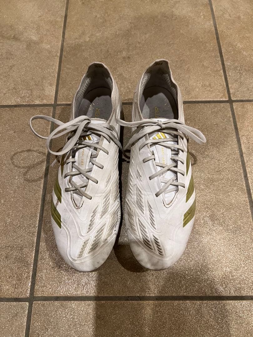 adidas プレデター　エリート　FG ホワイト・ゴールド