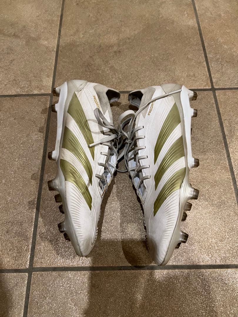 adidas プレデター　エリート　FG ホワイト・ゴールド