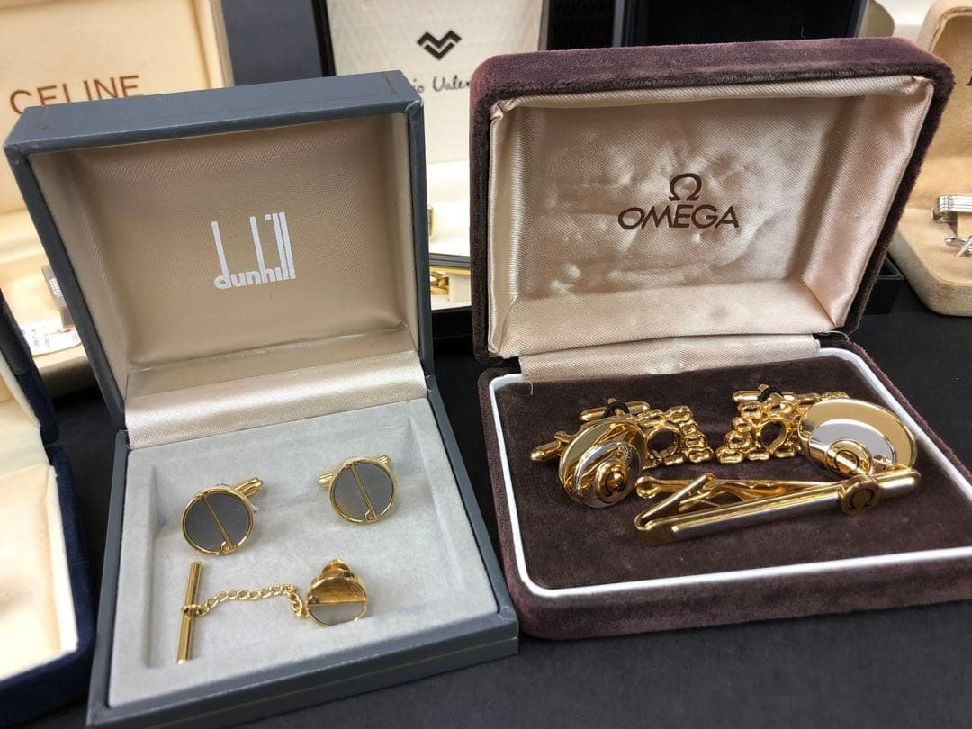 S*a様 ダンヒル・オメガ・ウエッジウッド・セリーヌ他　タイピン・カフスまとめ