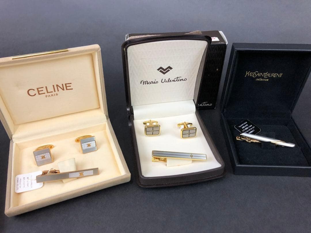 S*a様 ダンヒル・オメガ・ウエッジウッド・セリーヌ他　タイピン・カフスまとめ