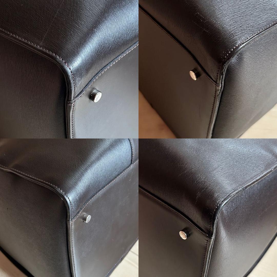 【極美品】Dunhill ダンヒル ボストンバッグ レザー 2WAY ブラック