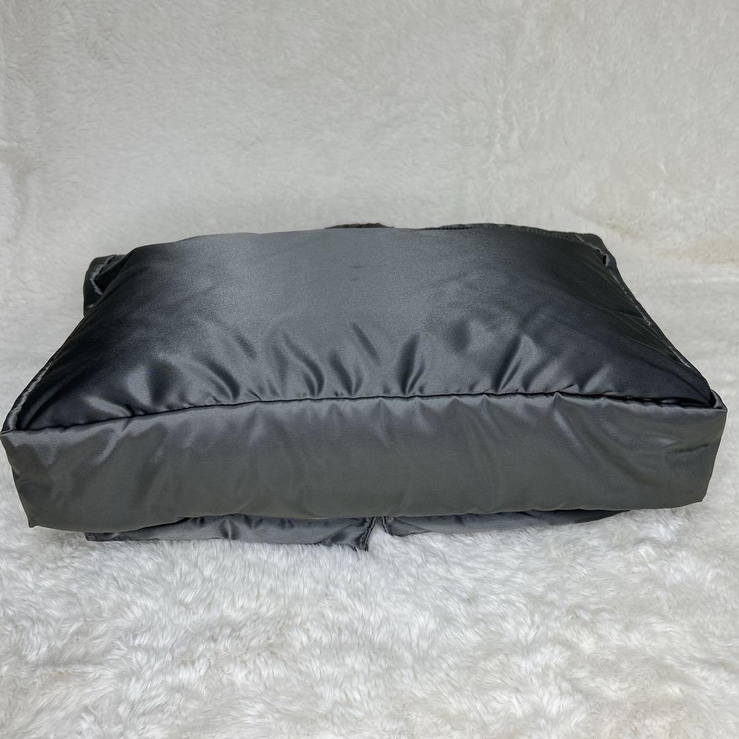 美品 廃盤品 ポーター タンカー 2WAYブリーフトートバック シルバーグレー