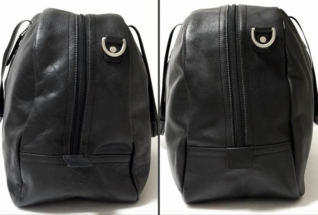 美品 COACH 本革ボストンバッグ 2way 大容量 ブラック レザー コーチ